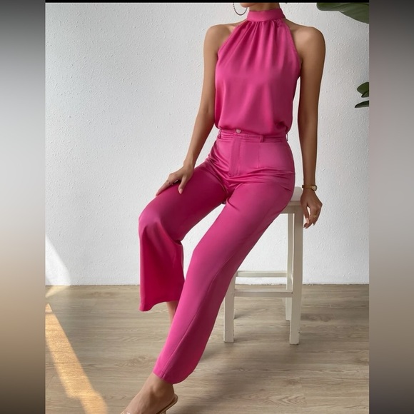 Luxe halter top and pants set - Picture 6 of 15